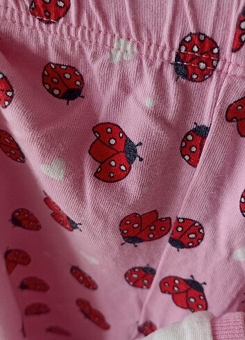 6 Yaş Beden pembe Renk Penti kız çocuk pijama