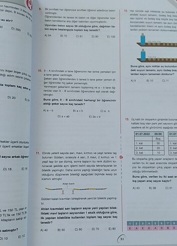  Bilgi sarmal problemler soru bankası tyt