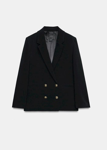 Zara Siyah Cift Sirali Blazer Ceket