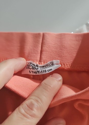 Kız Çocuk Pembe Rahat Kesim Tayt - Görsel 3