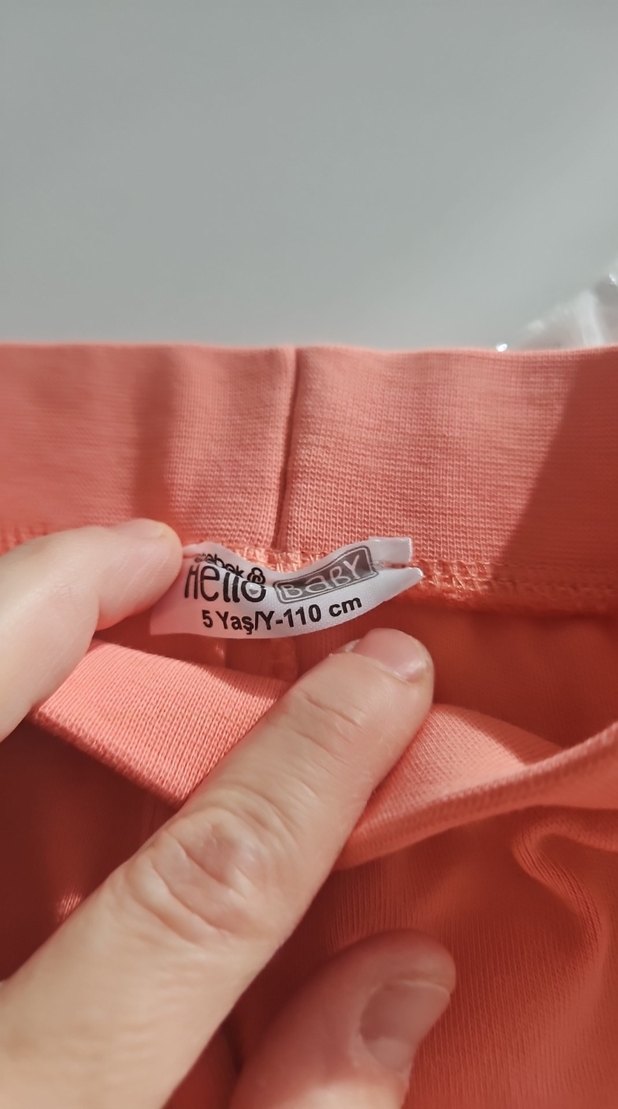 Kız Çocuk Pembe Rahat Kesim Tayt - Görsel 3