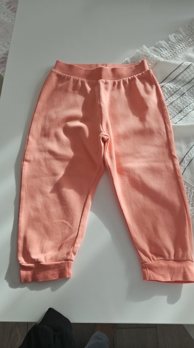 Kız Çocuk Pembe Rahat Kesim Tayt - Görsel 2