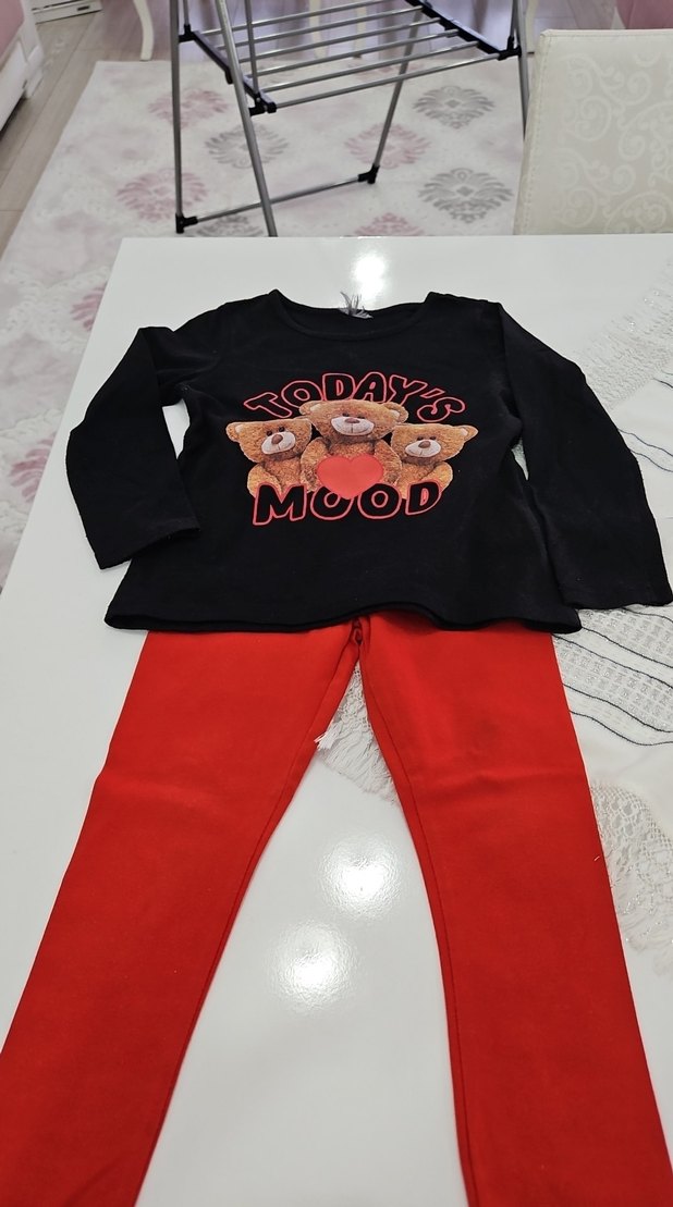 Uzun Kollu Kız Bebek  Takım - Görsel 3