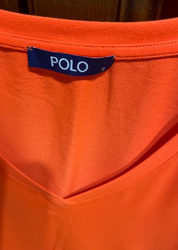 s Beden turuncu Renk Polo s beden kadın tişörtyenidir