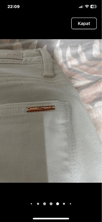 26 Beden beyaz Renk Mavi 25/25 beden bayan kot pantalon