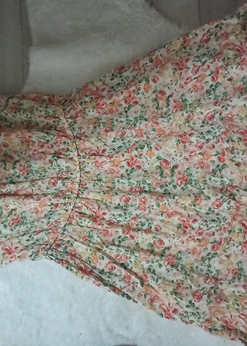 Çiçek Desenli Bohem Midi elbise - Görsel 3