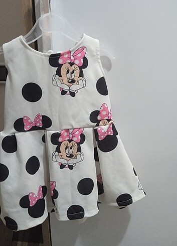 1 Yaş Beden Minnie parti kiyafeti