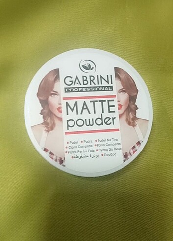 Gabrini pudra 1 ve 2 numarası mevcut 