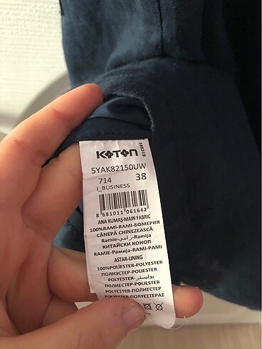 38 Beden lacivert Renk Koton elbise