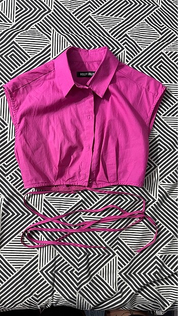 Pembe mini gömlek