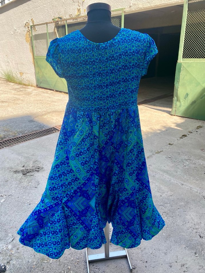 Mavi Bohem Salaş Elbise - Görsel 2