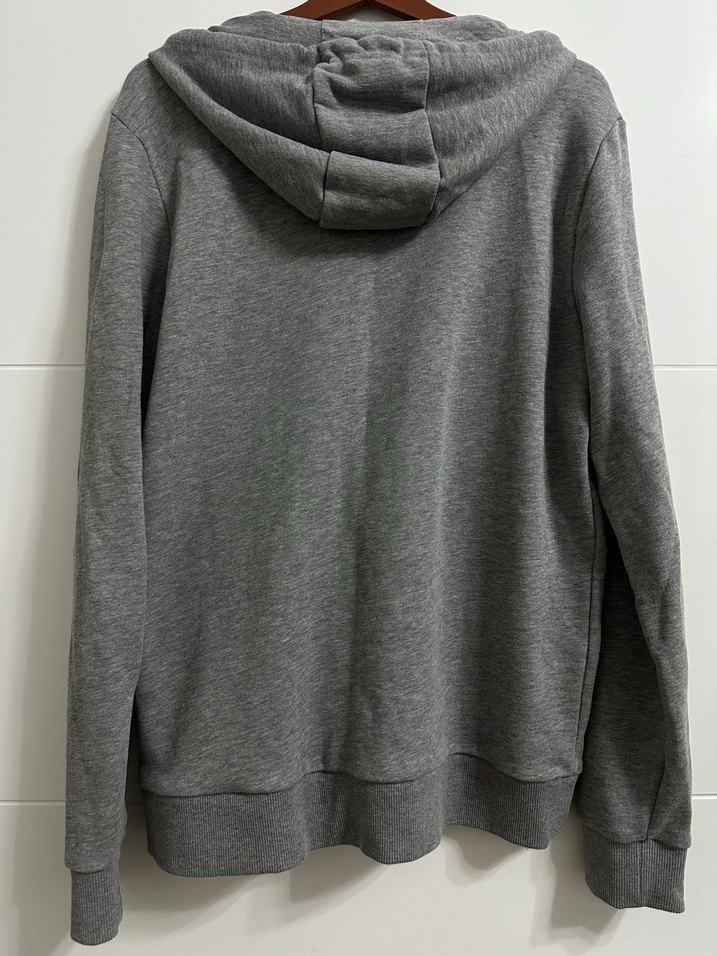 Erkek Gri Fermuarlı Sweatshirt - Görsel 2