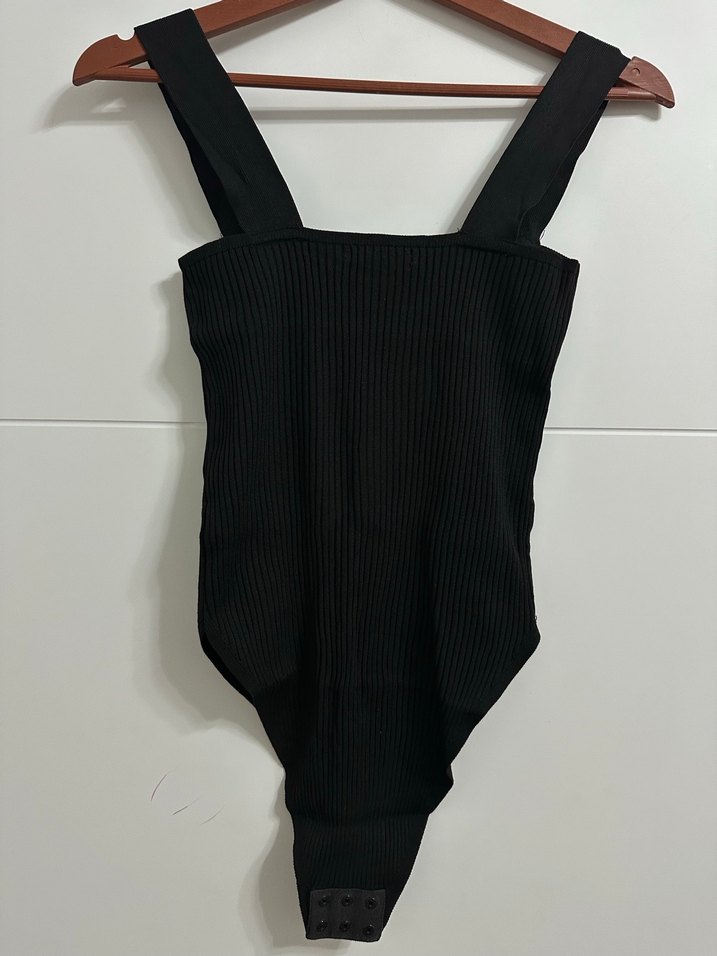 Kadın Siyah Strappy Fit Mayo - Görsel 2