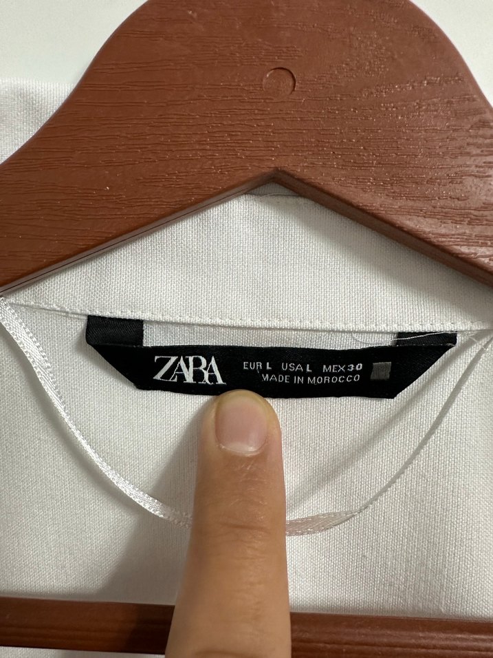 Kadın Gri Keten Uzun Kollu Düğmeli Gömlek - Görsel 3