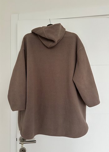 Kadın Kahverengi Kapüşonlu Sweatshirt - Görsel 2