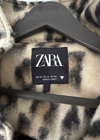 Leopar Desenli Kahverengi Kadın Mont - Görsel 3