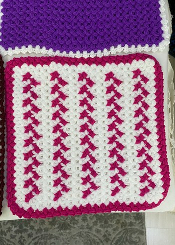 Renkli Örgü Banyo lifi - Görsel 3