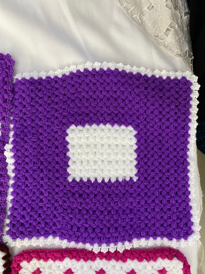 Renkli Örgü Banyo lifi - Görsel 4