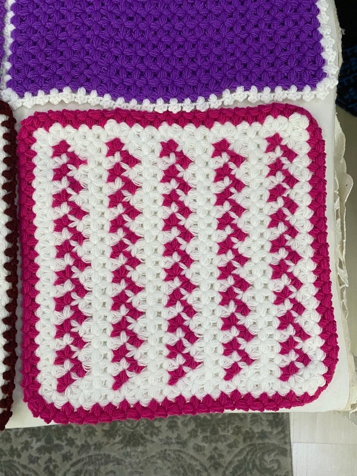 Renkli Örgü Banyo lifi - Görsel 3