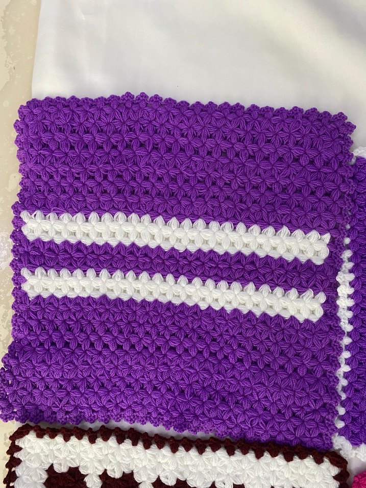 Renkli Örgü Banyo lifi - Görsel 5