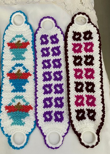 Renkli Örgü Banyo lifi - Görsel 3