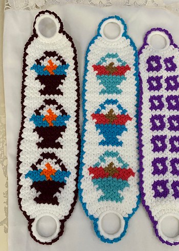 Renkli Örgü Banyo lifi - Görsel 2