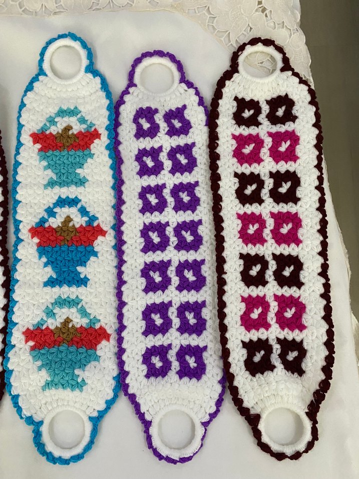 Renkli Örgü Banyo lifi - Görsel 3