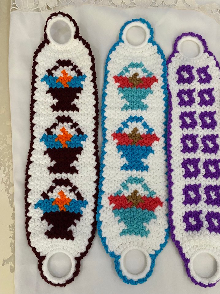 Renkli Örgü Banyo lifi - Görsel 2