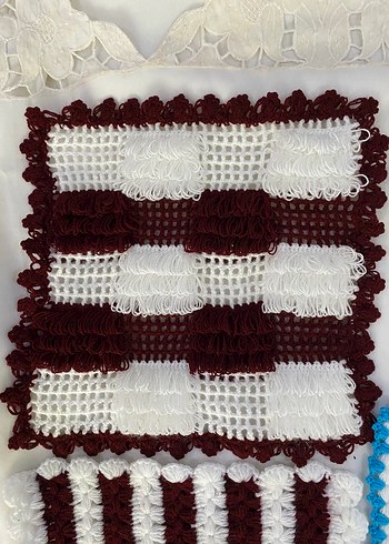 Çok Renkli Örgü Banyo lifi - Görsel 4