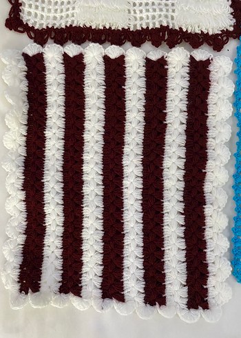 Çok Renkli Örgü Banyo lifi - Görsel 3