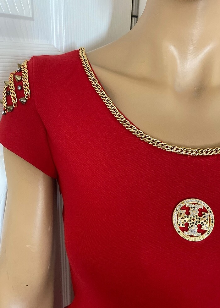 Tory Burch Mini Elbise - Görsel 3