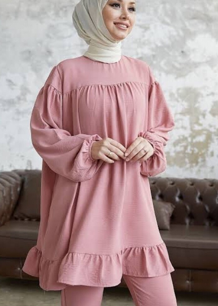 Tesettür Pantolonlu İkili Takım - Görsel 2