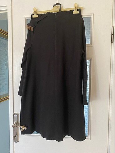 Tesettür Pantolonlu Zincirli Krep İkili Takım - Görsel 4