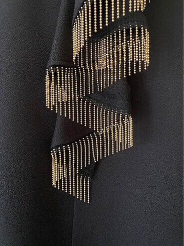 Tesettür Pantolonlu Zincirli Krep İkili Takım - Görsel 3