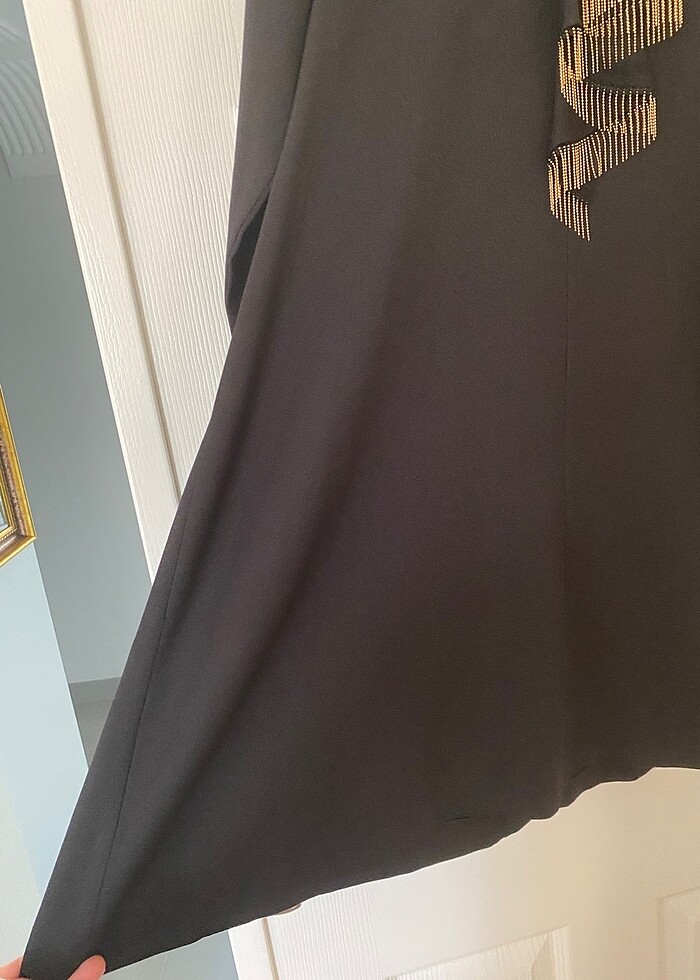 Tesettür Pantolonlu Zincirli Krep İkili Takım - Görsel 2