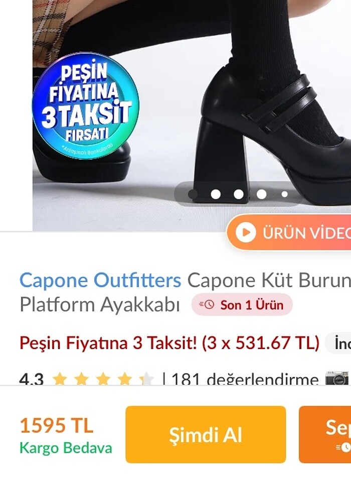 Kalın Topuklu Rugan Ayakkabı - Görsel 2