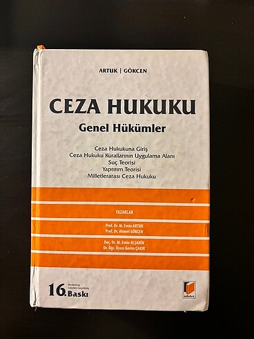 Artuk-Gökçen Ceza Hukuku Genel Hükümler