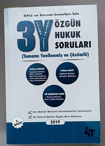 3Y Özgün hukuk soruları