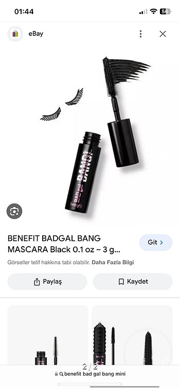 Benefit benefit bad gal bang mini maskara