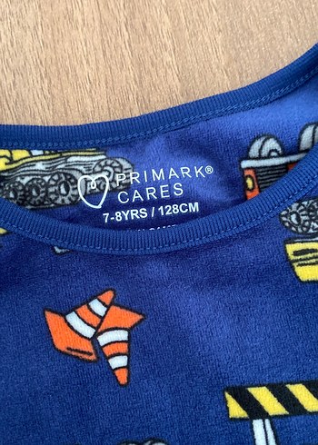 8 Yaş Beden Erkek çocuk kadife pijama takımı