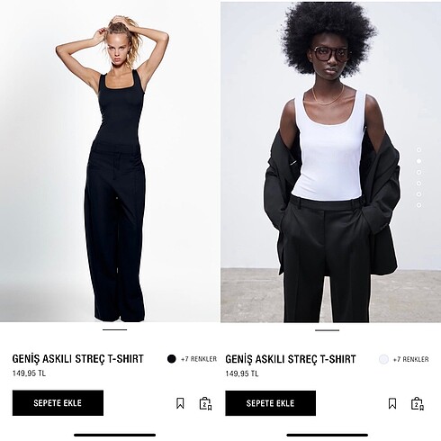 Zara Kare Yaka Üstler