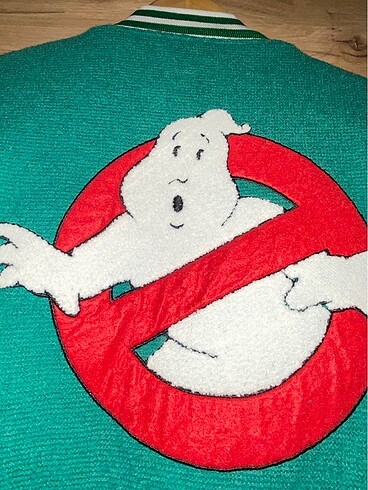 s Beden yeşil Renk Ghost Buster Oversize Bomber