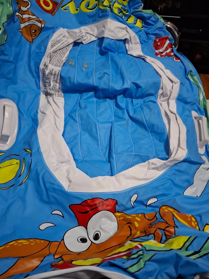 Çocuklar için Renkli Mavi Şişme Deniz Oyuncağı - Görsel 2