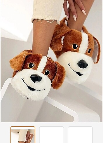 Unisex köpek figürlü panduf 