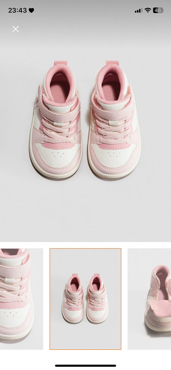 H&M Pembe Cırtlı Spor Ayakkabı - Görsel 3