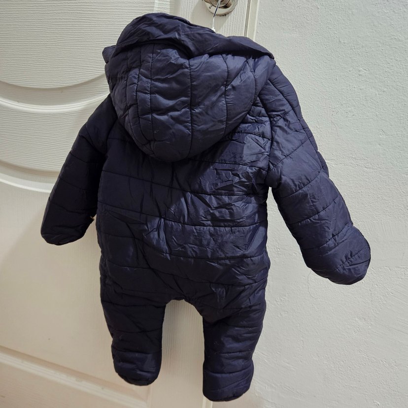 Kahverengi Nakışlı Bebek Kayak Tulumu - Görsel 2