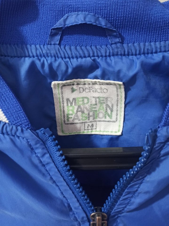 Erkek Çocuk Mavi Fermuarlı Streetwear Ceket - Görsel 3