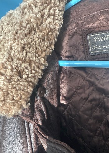 Kahverengi Kürklü Deri Kadın Ceket - Görsel 2