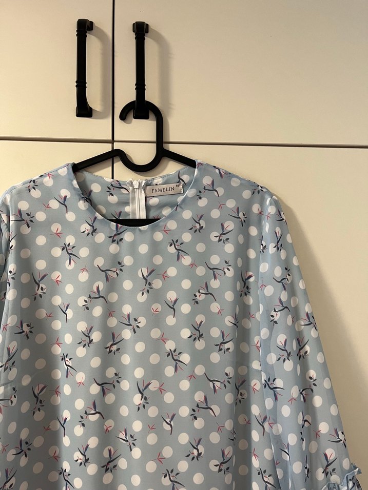 Şifon pilise famelin tunik - Görsel 2