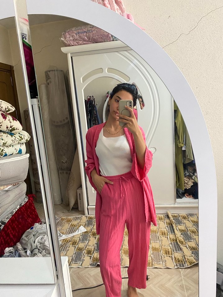 Pembe Midi Kadın Takım - Görsel 3